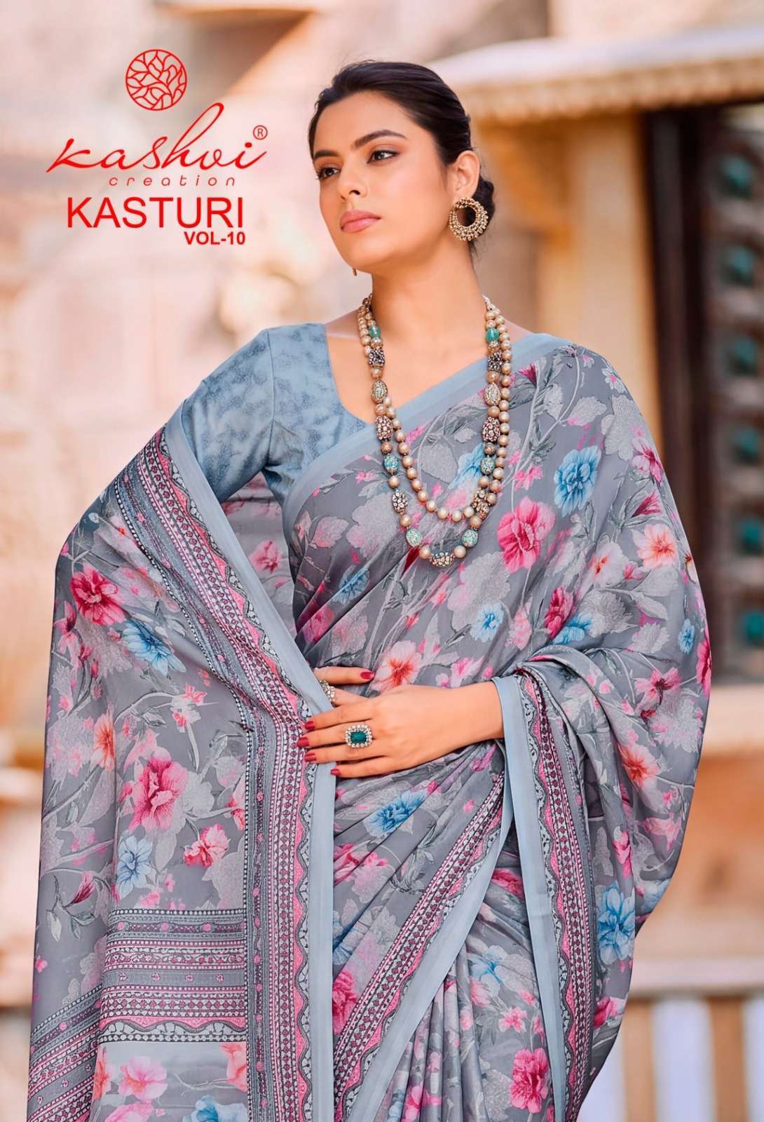Kashvi Creation Kasturi Silk Vol 10 Silk Crape Saree Collection