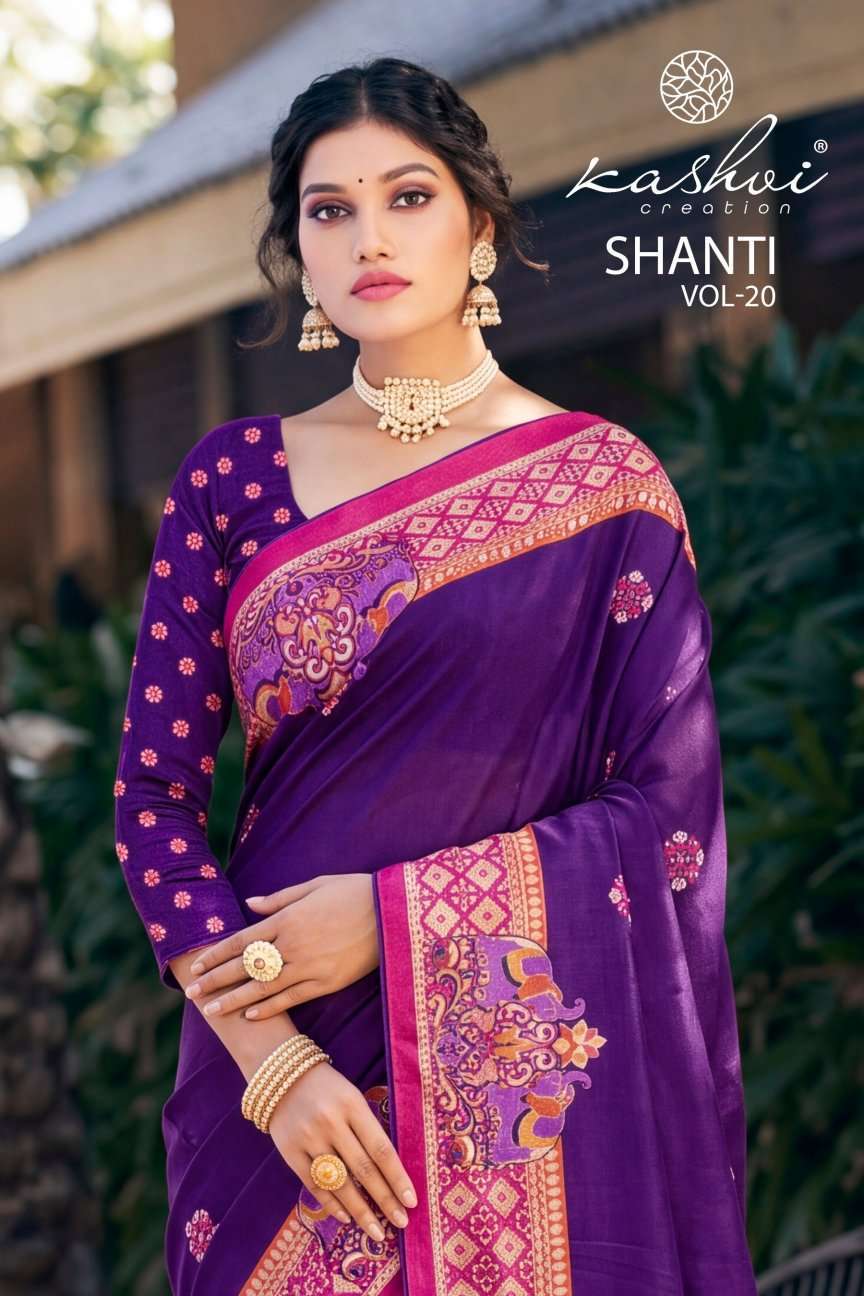 Kashvi Creation Shanti Vol 20 Stylish Saree Collection 
