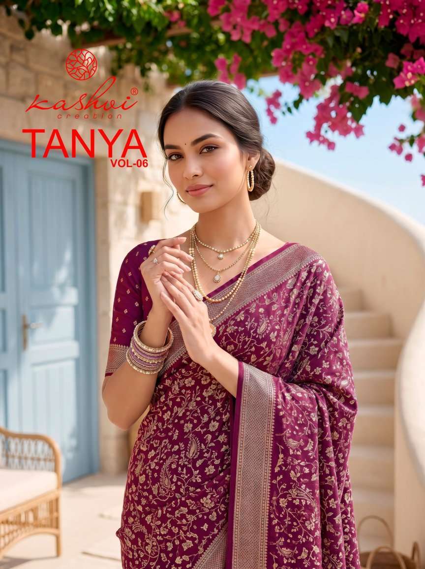 Kashvi Creation Tanya Vol 6 Daily Wear Saree Collection 