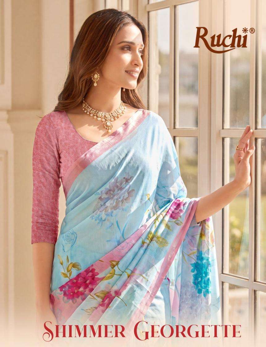 ruchi shimmer georgette vol 4 new arrival saree
