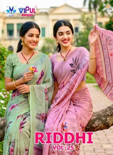 Vipul Saree Riddhi Vol 25 95616 Colors Exclusive Saree Collection 