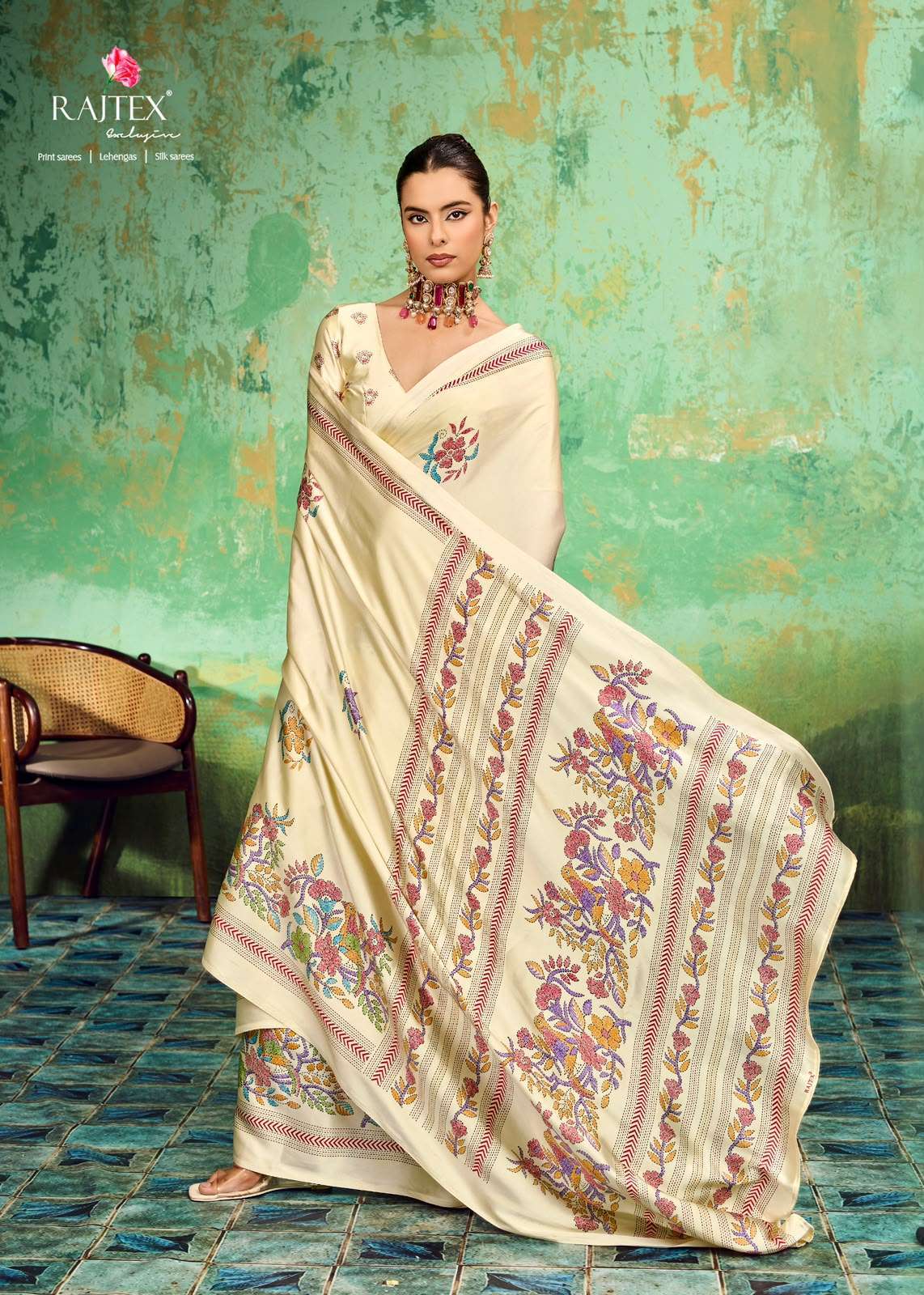 Rajtex Pure Ajrakh Vol 36 Modal Satin Saree Collection 