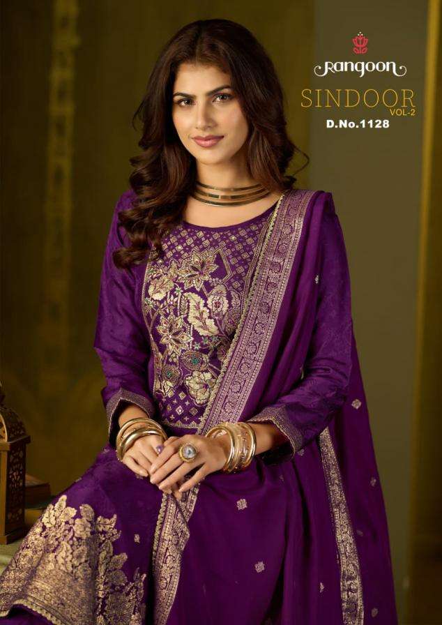 rangoon sindoor vol 2 full stitch dola russian jacquard 3pcs