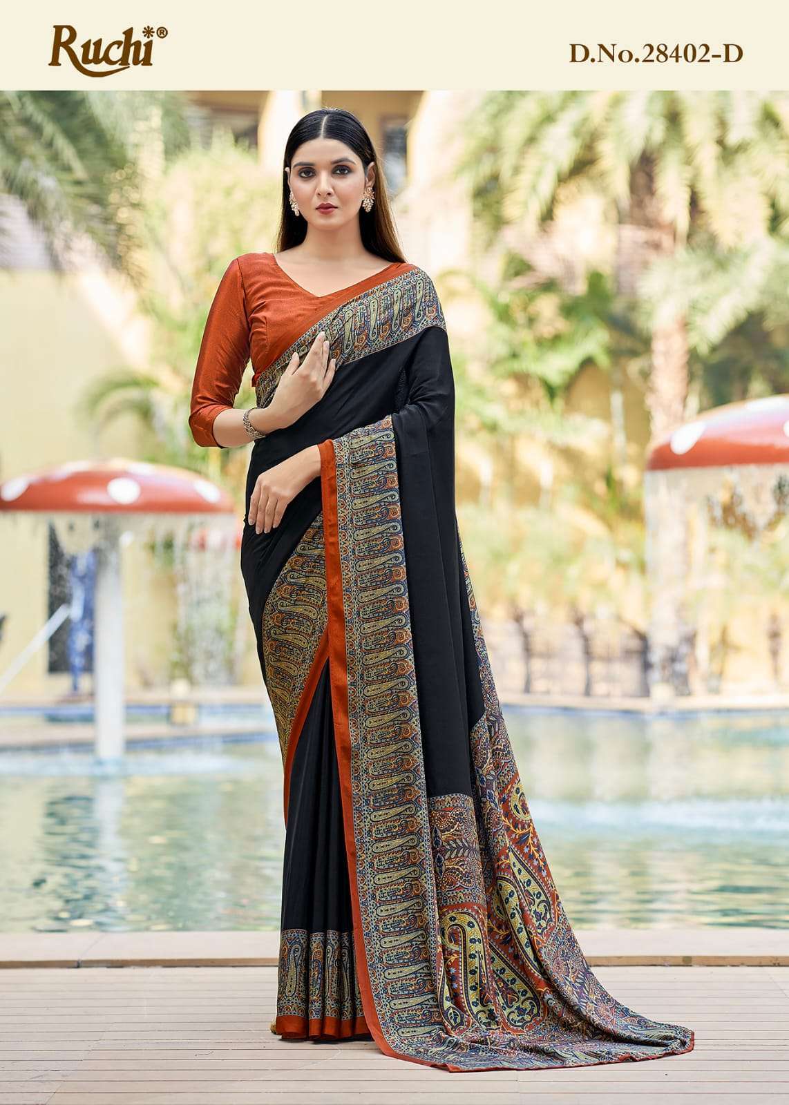 Ruchi Saree Vedanta Silk Vol 27 Latest Crape Silk Saree Catalog