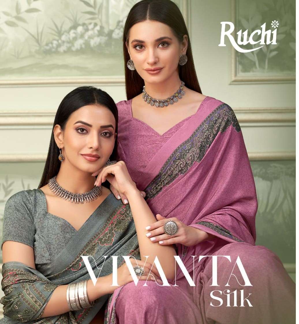 Ruchi Saree Vedanta Silk Vol 37 Crape Silk Saree Collection