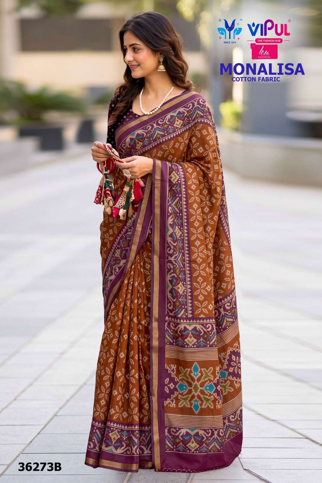 Vipul Saree Monalisa 36273 Colors New Saree Catalog Wholesaler