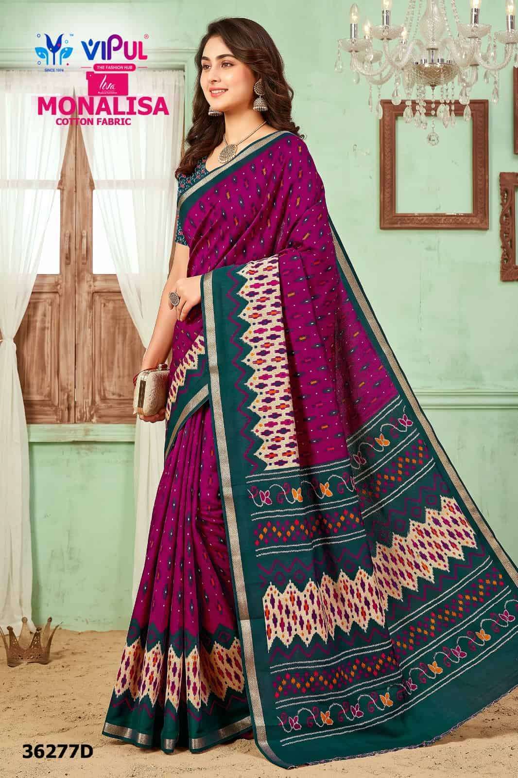 Vipul Saree Monalisa 36277 Colors Stylish Saree Collection 