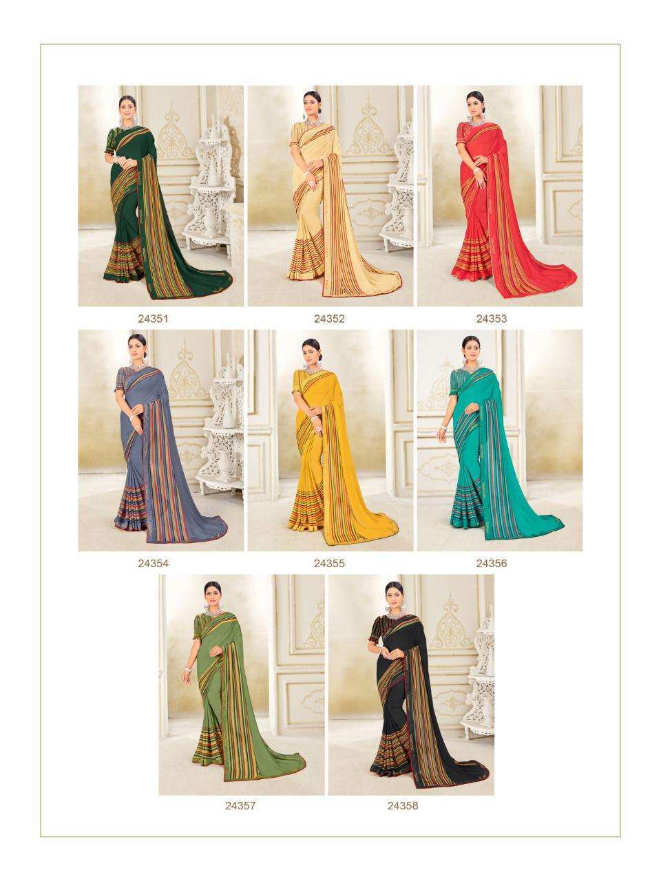 Mintorsi presents gulpari vol-2 weightless printed Sarees cataloge Wholesaler