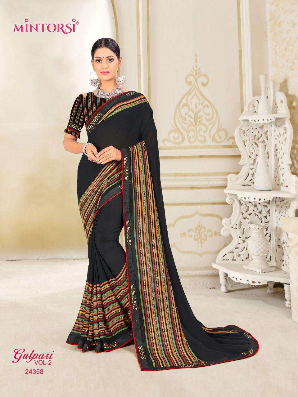 Mintorsi presents gulpari vol-2 weightless printed Sarees cataloge Wholesaler