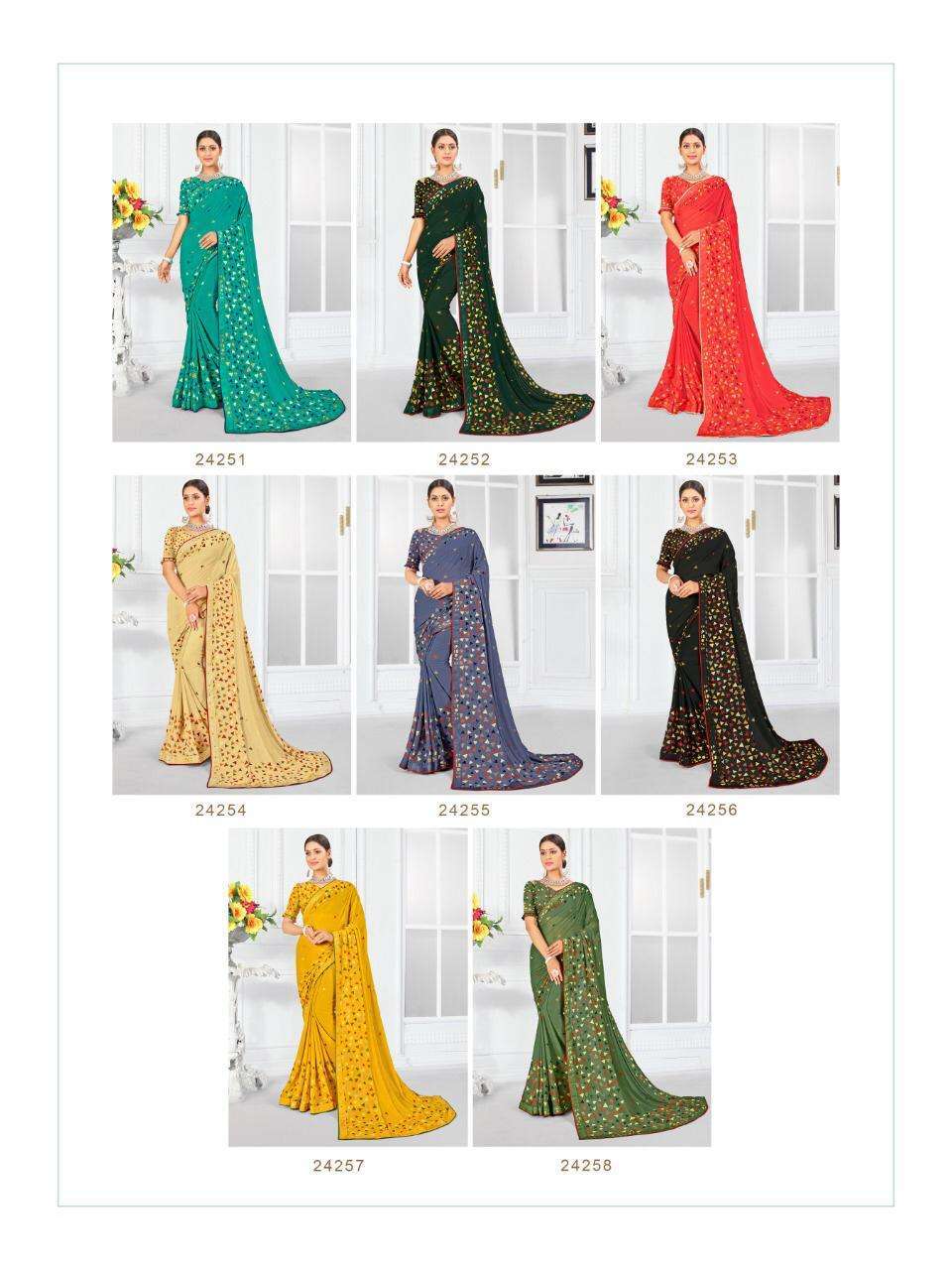 Mintorsi presents gulpari weightless printed Sarees cataloge Wholesaler