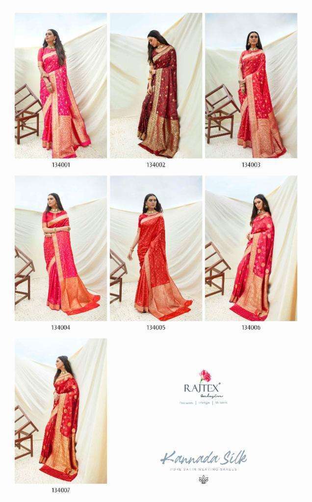 Rajtex presents kannada silk south indian style silk sarees Catalogue wholesaler