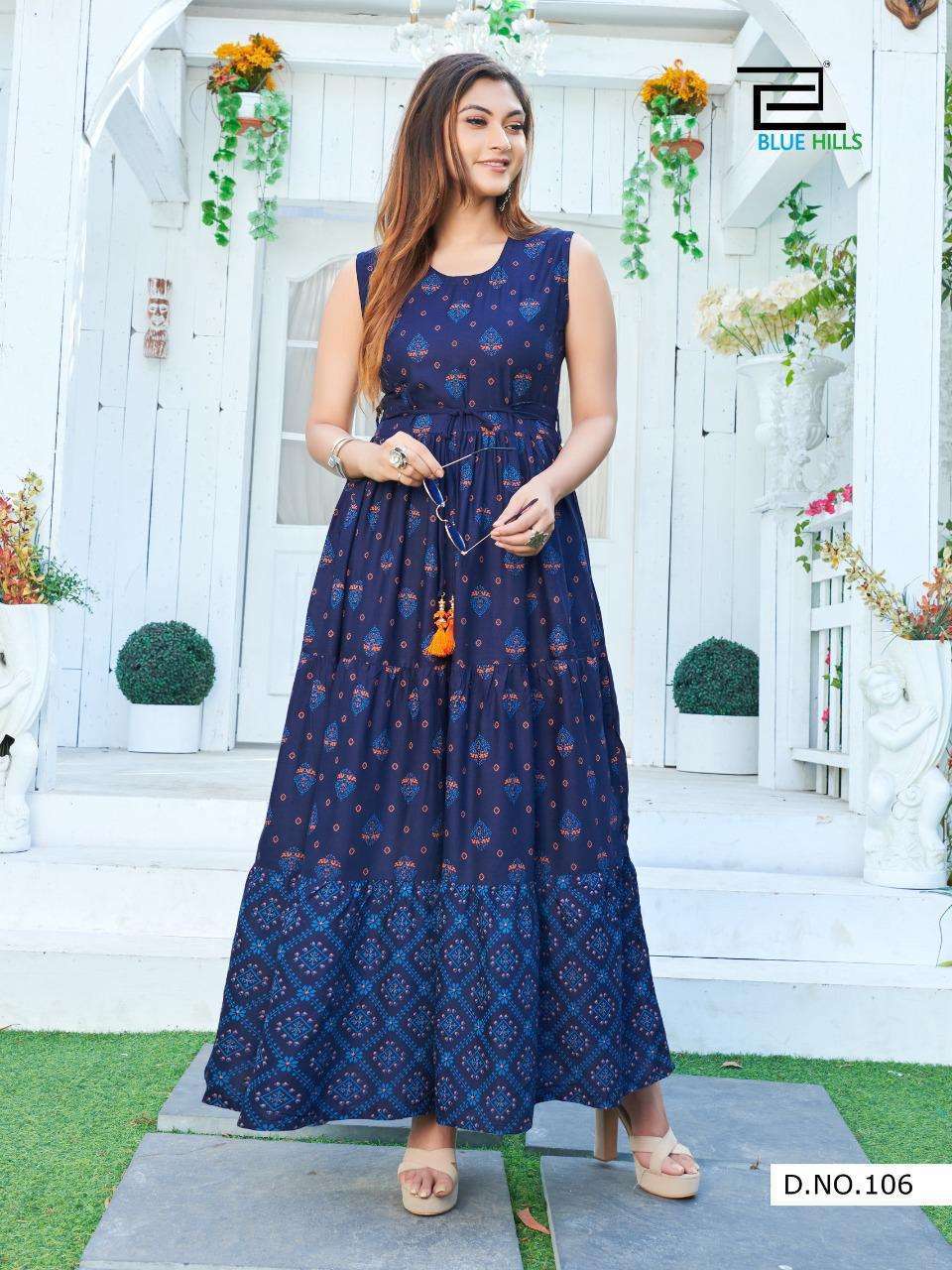 Blue Hills Presents Ivory Rayon With Embroidery Work Designer Ladies Kurti Combo Set Collections main image 1