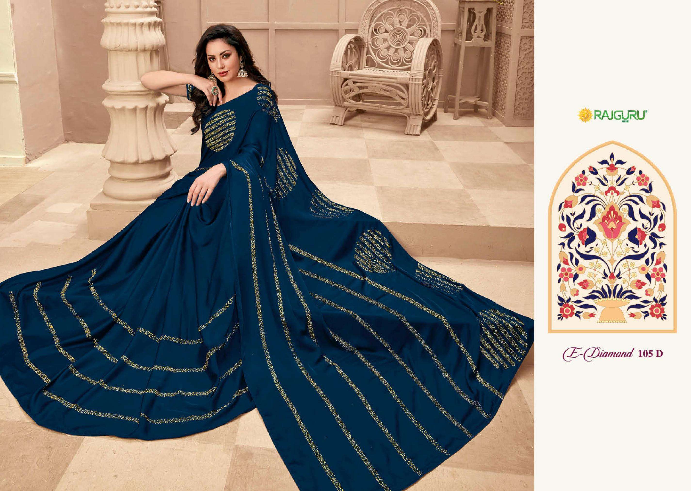 Buy Georgette Morpeach Blue Color Resham Embroidery With Siroski Work Saree  Party Wear Online at Best Price | Cbazaar