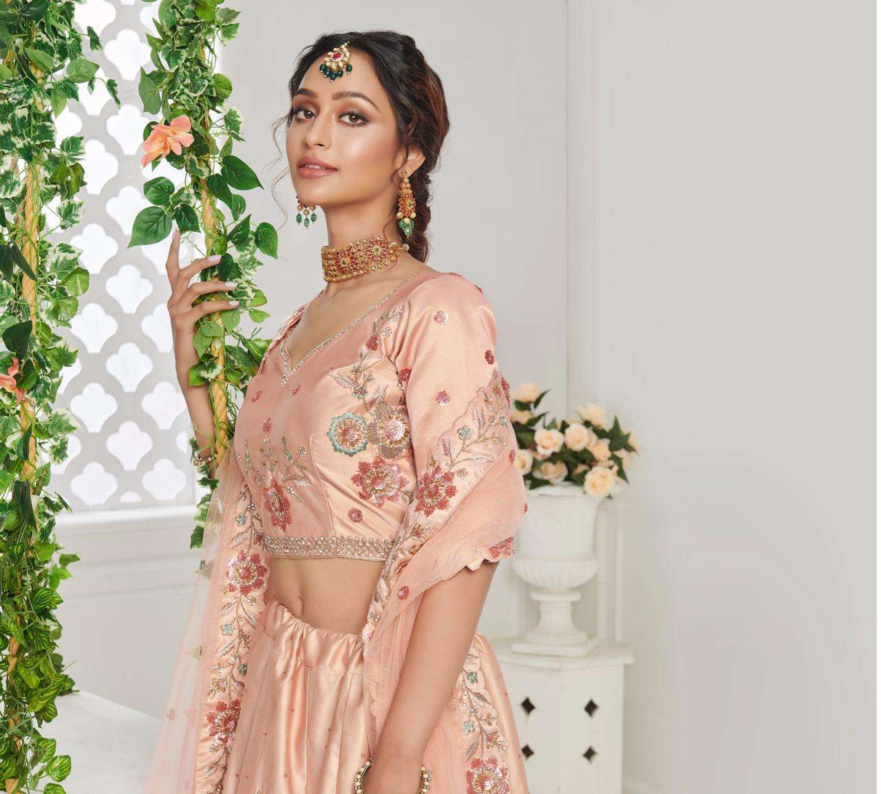 ALIZEH PRESENTS SANGEET VOL-1 1016 TO 1019 SERIES BRIDAL DESIGNER LEHENGA CHOLI CATALOG WHOLESAELR AND EXPORTERS