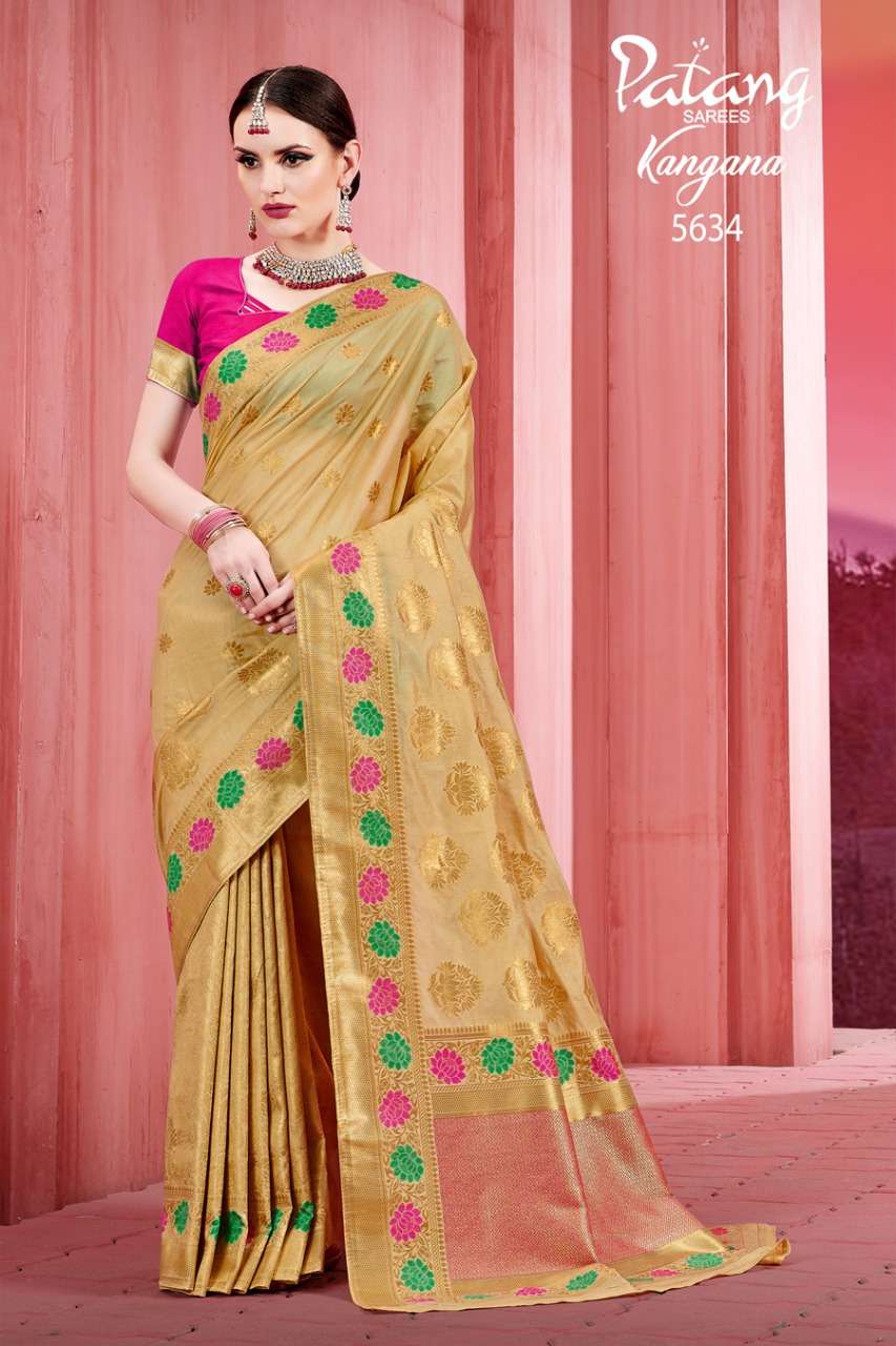 Patang presents kangana Banarasi silk sarees catalogue wholesaler And Exporters