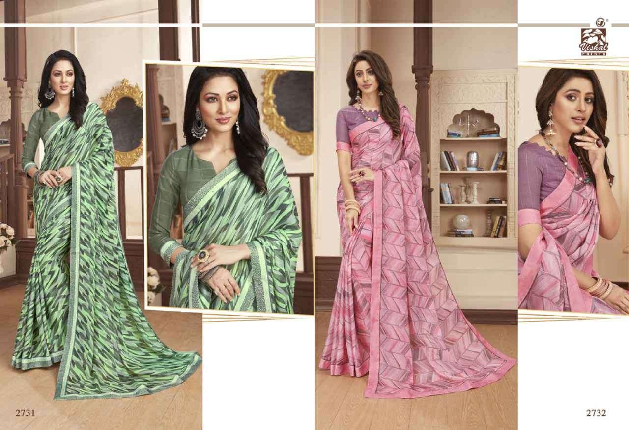 Vishal sarees presents kashvi Vol-2 georgette printed Sarees cataloge Wholesaler