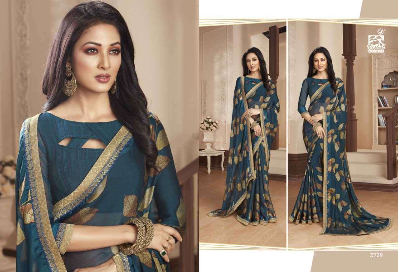 Vishal sarees presents kashvi Vol-2 georgette printed Sarees cataloge Wholesaler