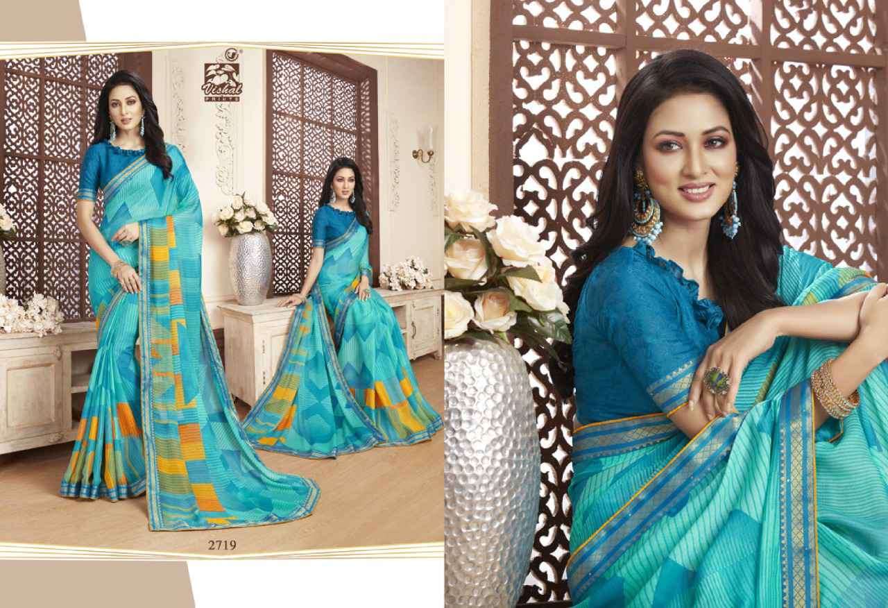 Vishal sarees presents kashvi Vol-2 georgette printed Sarees cataloge Wholesaler