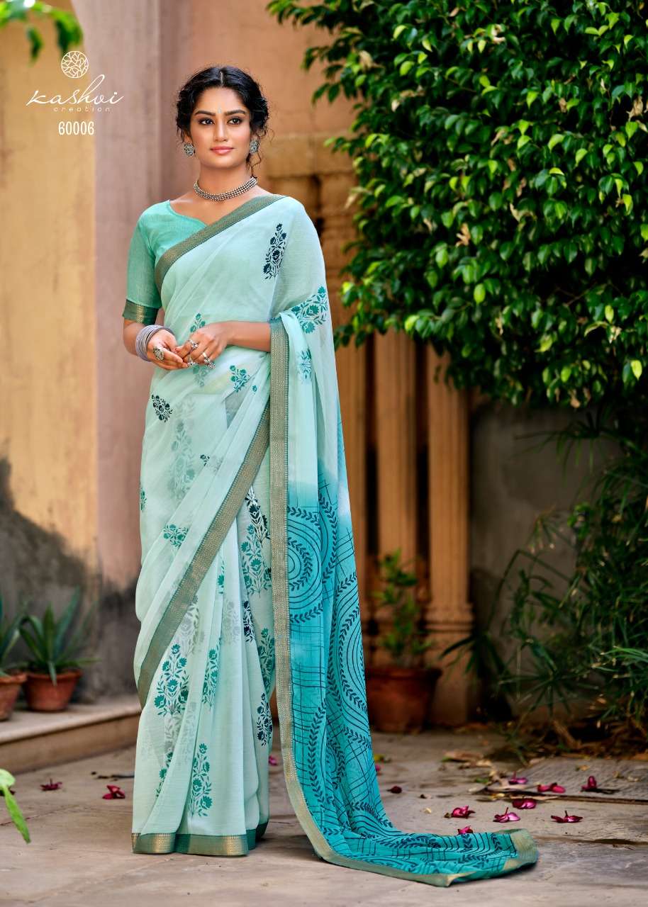 Pure chiffon sarees wholesale online by manufacturer from Surat, India