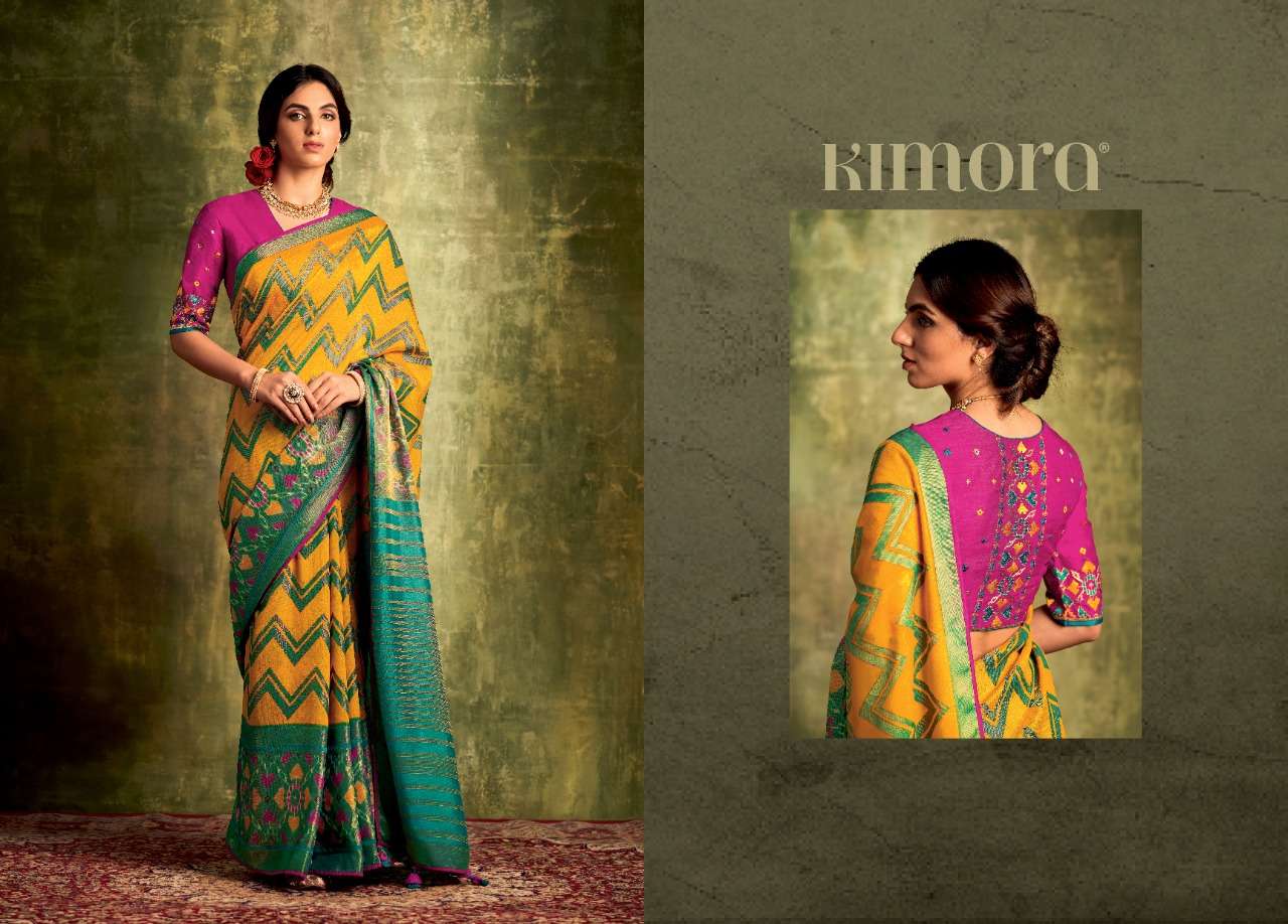 Kimora Kajal 12 Wedding Wear Designer Silk Saree Collection: Textilecatalog