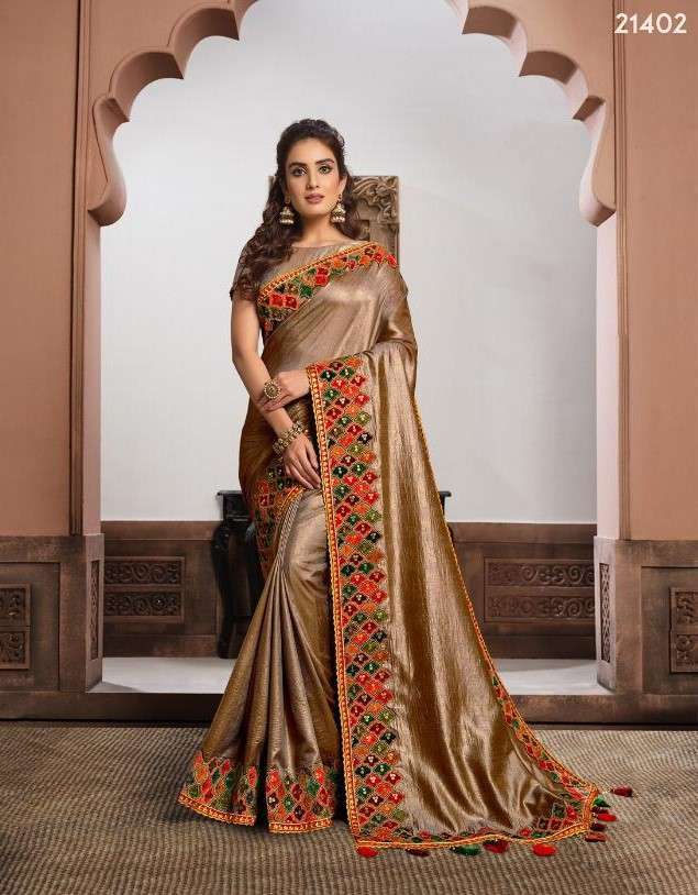 Mahotsav presents sharvari heavy embroidery work party wear sarees catalog 