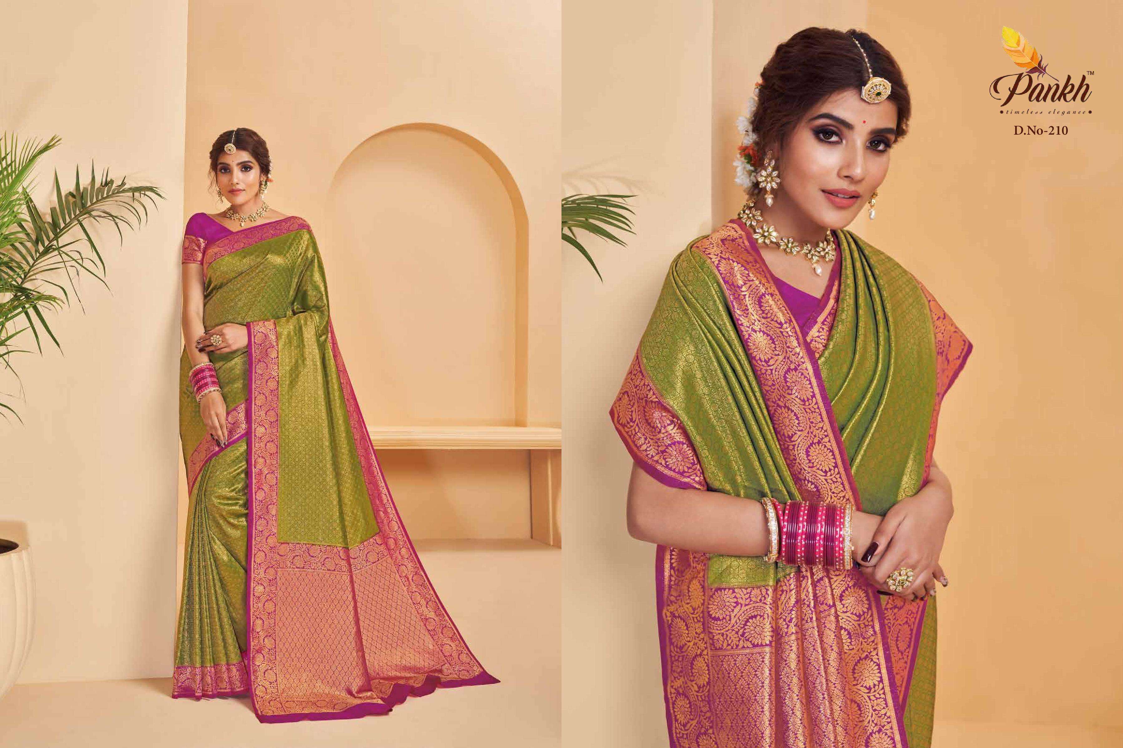 PINK LOTUS CREATION PRESENTS AMBER SILK INDIAN WEDDING WEAR PURE BANARASI SILK SAREES CATALOG WHOLESALER AND EXPORTERS