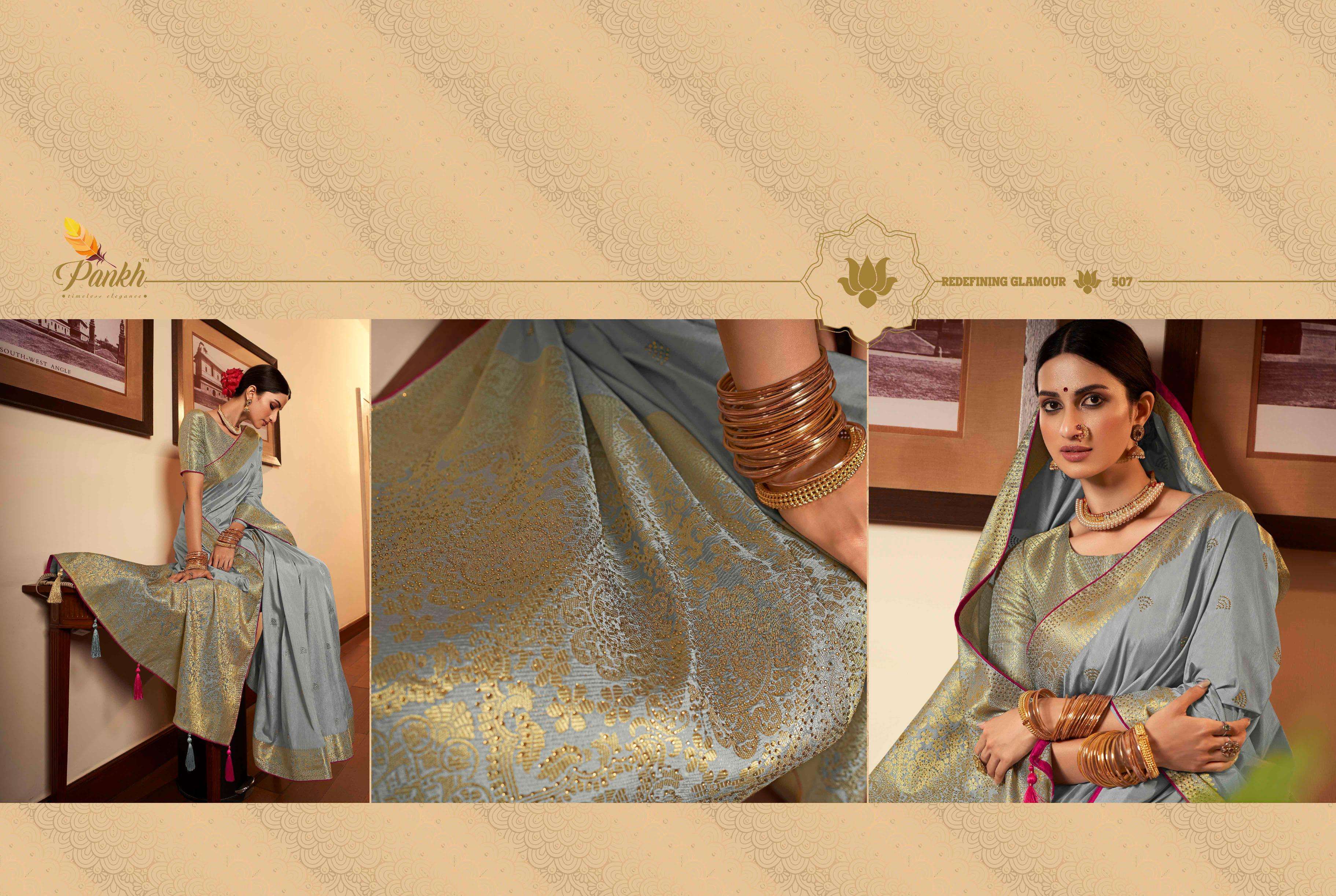 PINK LOTUS CREATION PRESENTS TULSI EXCLUVISE DESIGNER PURE SILK SAREES CATALOG WHOLESALER AND EXPORTERS