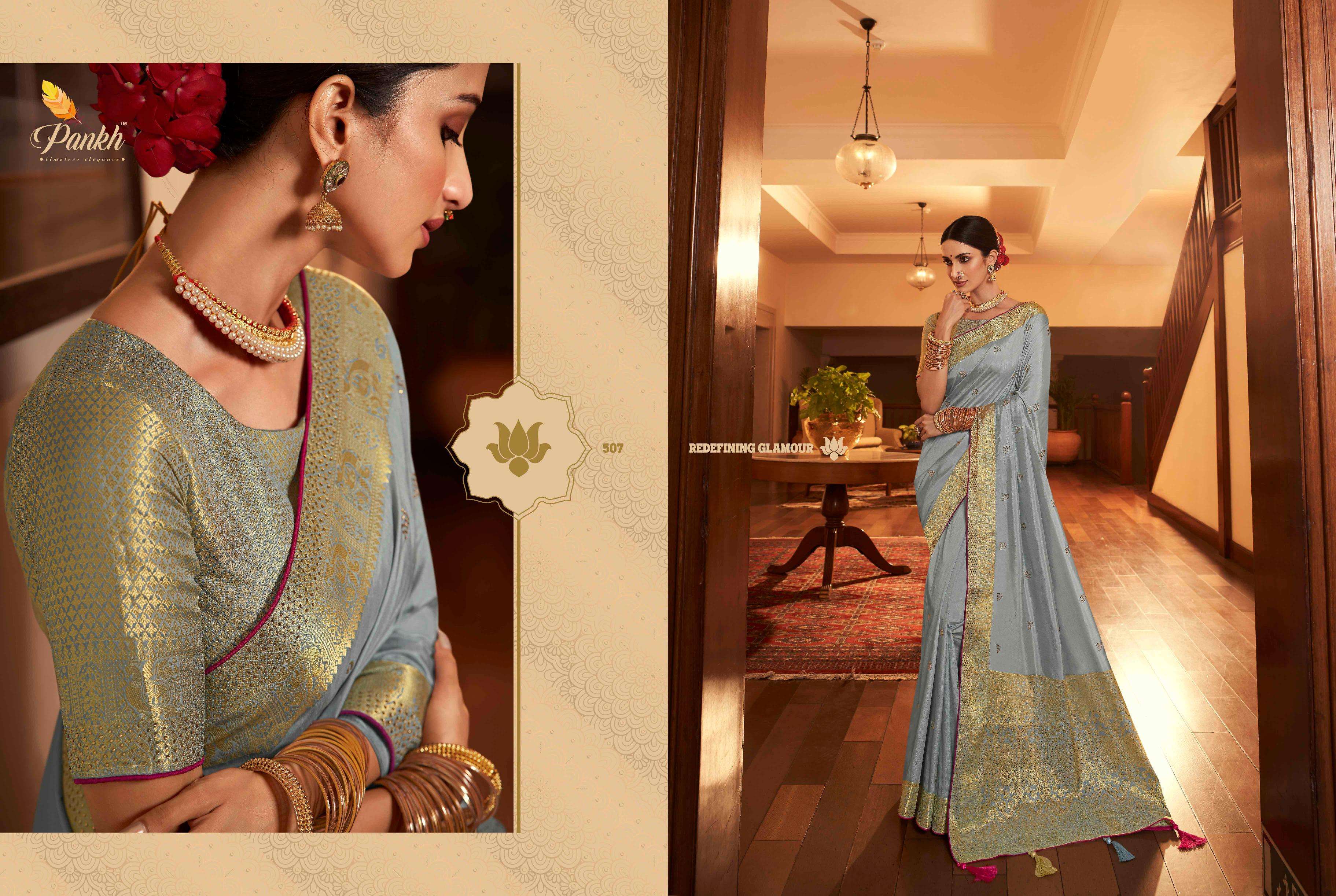 PINK LOTUS CREATION PRESENTS TULSI EXCLUVISE DESIGNER PURE SILK SAREES CATALOG WHOLESALER AND EXPORTERS