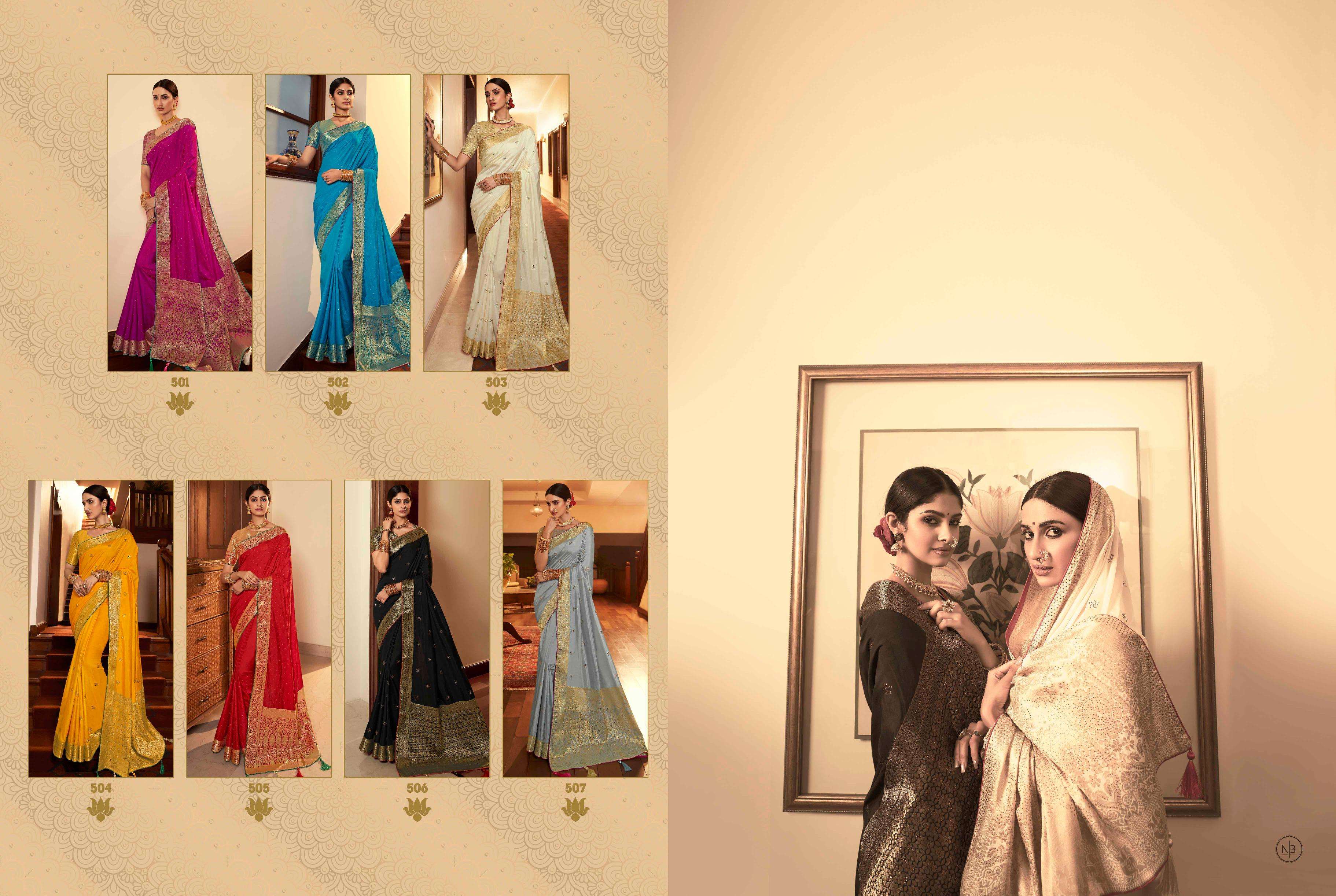PINK LOTUS CREATION PRESENTS TULSI EXCLUVISE DESIGNER PURE SILK SAREES CATALOG WHOLESALER AND EXPORTERS