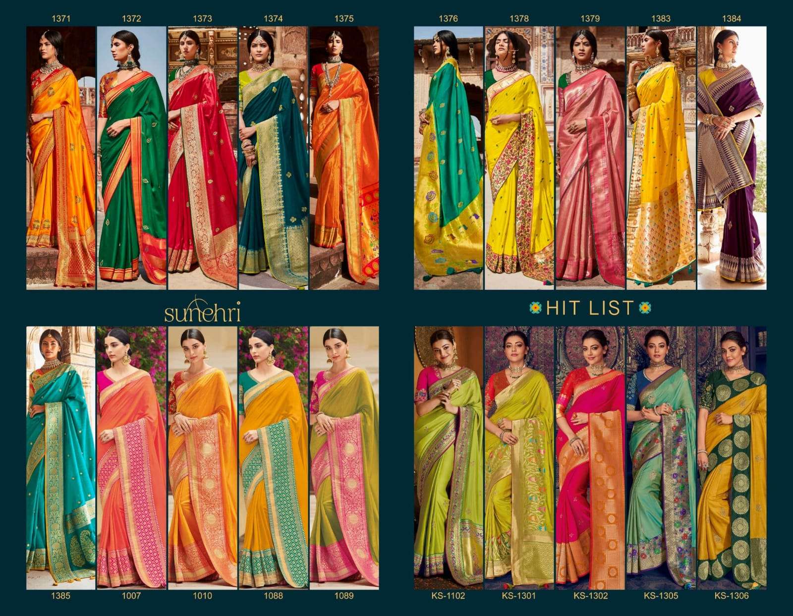 Kimora presents sunehri vol-16 exclusive designer party wear sarees catalog collection 