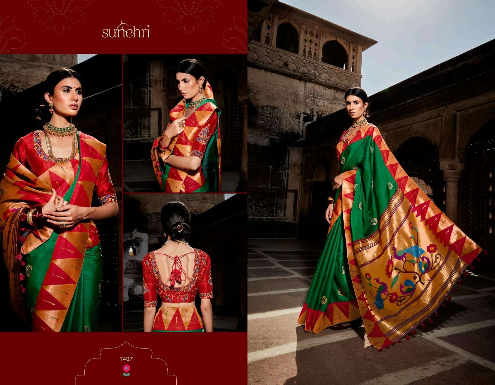 Kimora presents sunehri vol-16 exclusive designer party wear sarees catalog collection 