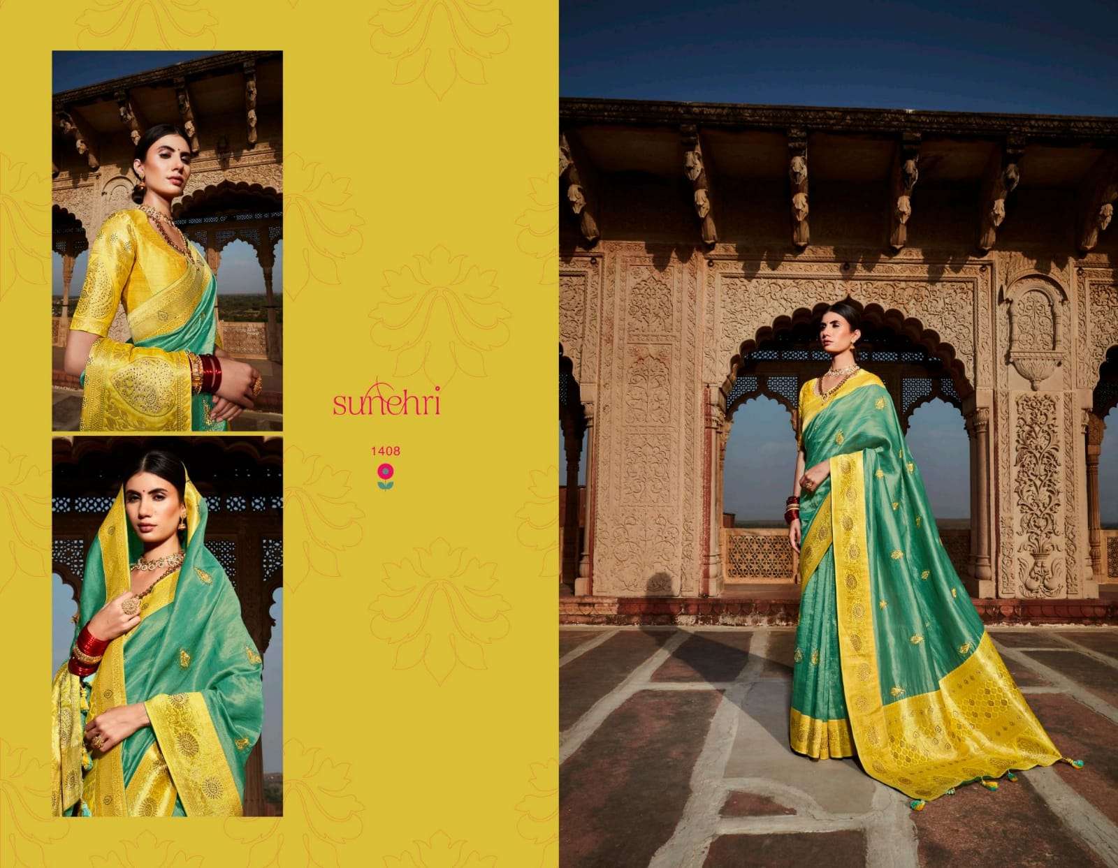 Kimora presents sunehri vol-16 exclusive designer party wear sarees catalog collection 