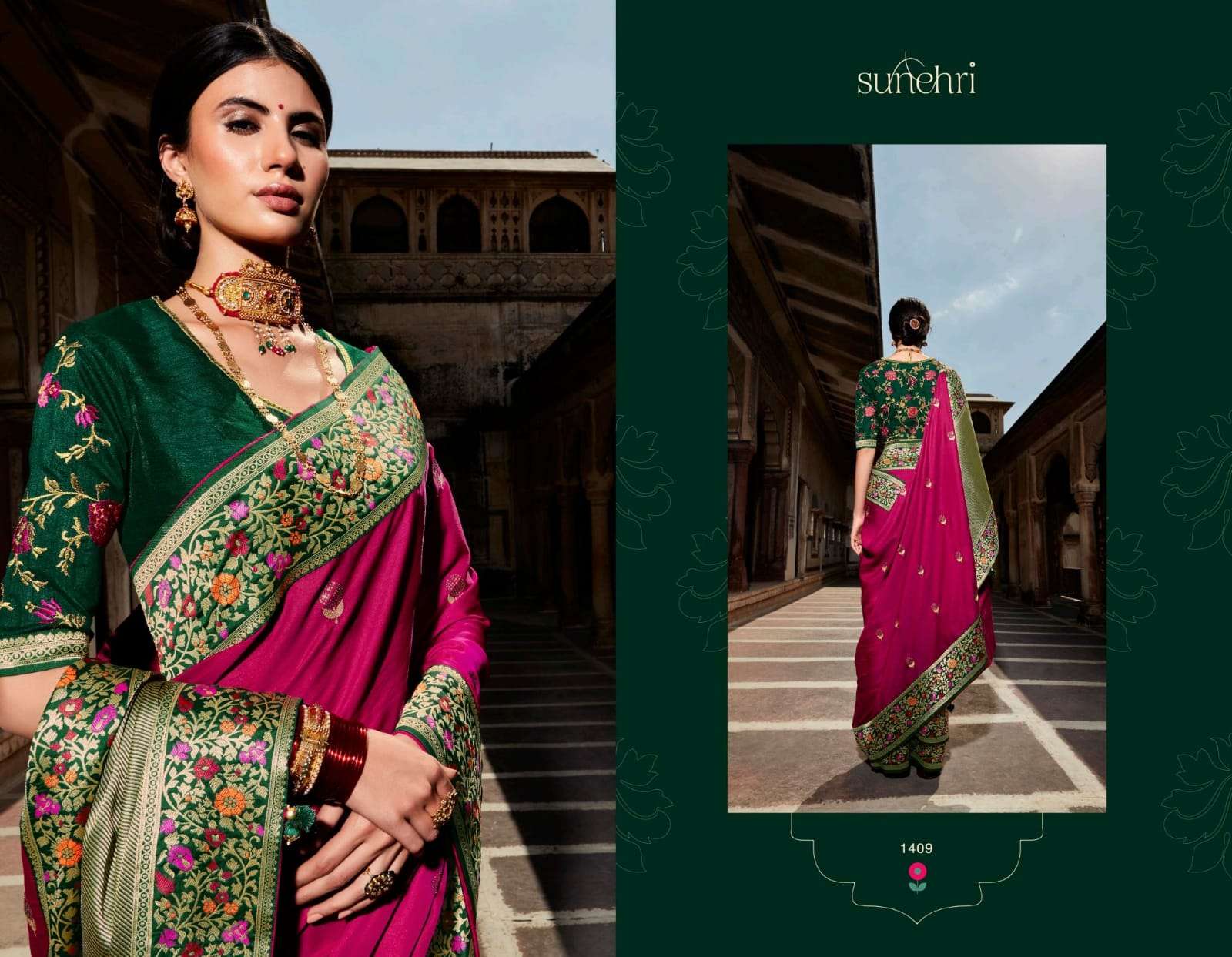Kimora presents sunehri vol-16 exclusive designer party wear sarees catalog collection 