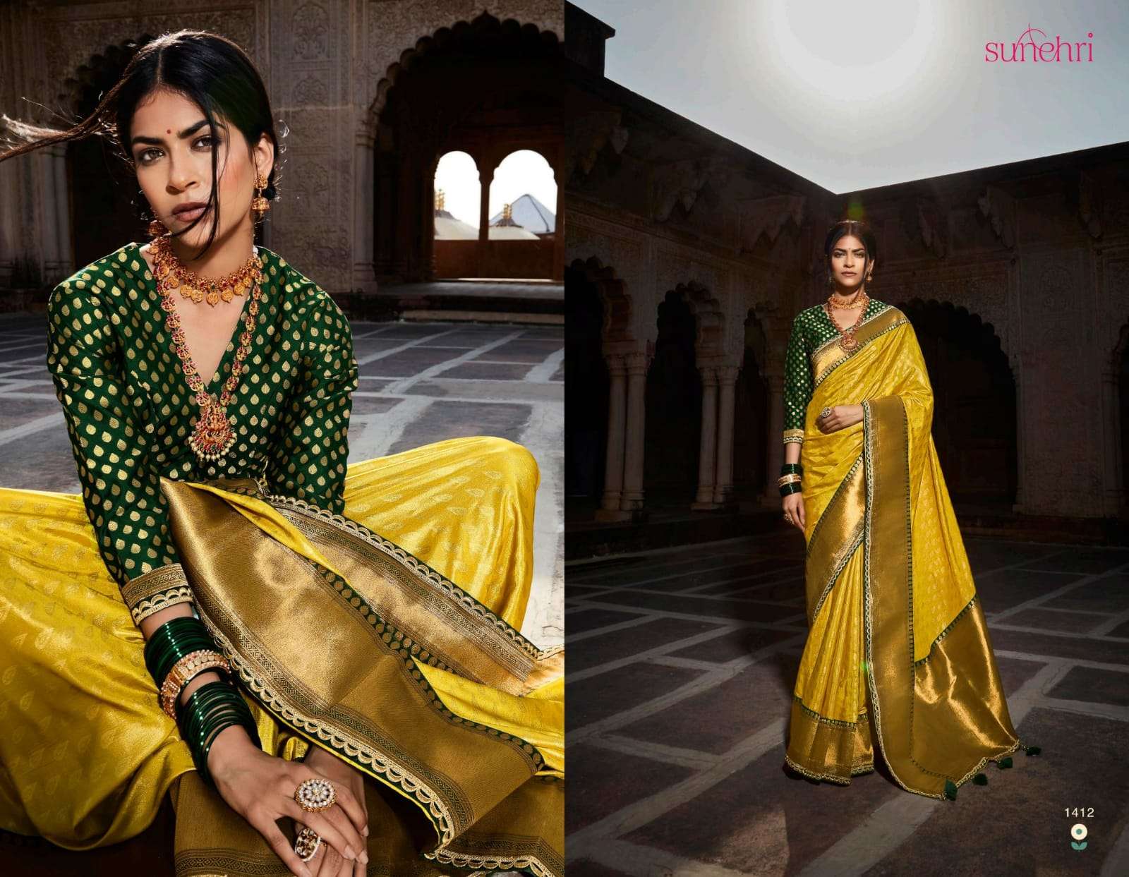Kimora presents sunehri vol-16 exclusive designer party wear sarees catalog collection 