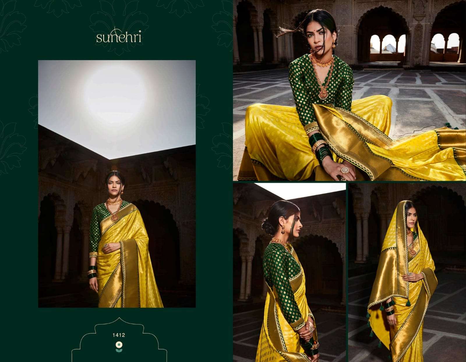 Kimora presents sunehri vol-16 exclusive designer party wear sarees catalog collection 
