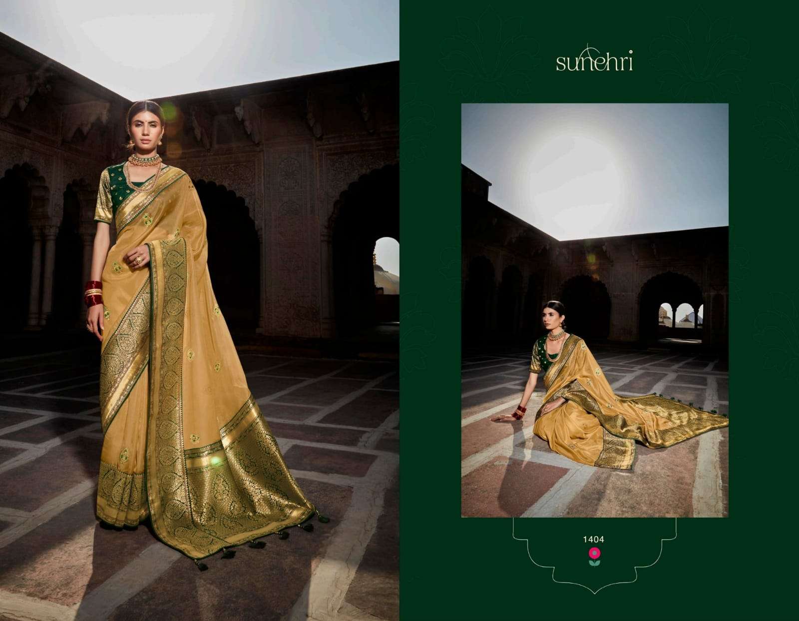 Kimora presents sunehri vol-16 exclusive designer party wear sarees catalog collection 