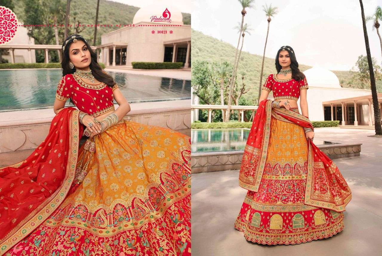 Designer Banarasi Lehenga With Designer Choli And Dupatta – Cygnus Fashion