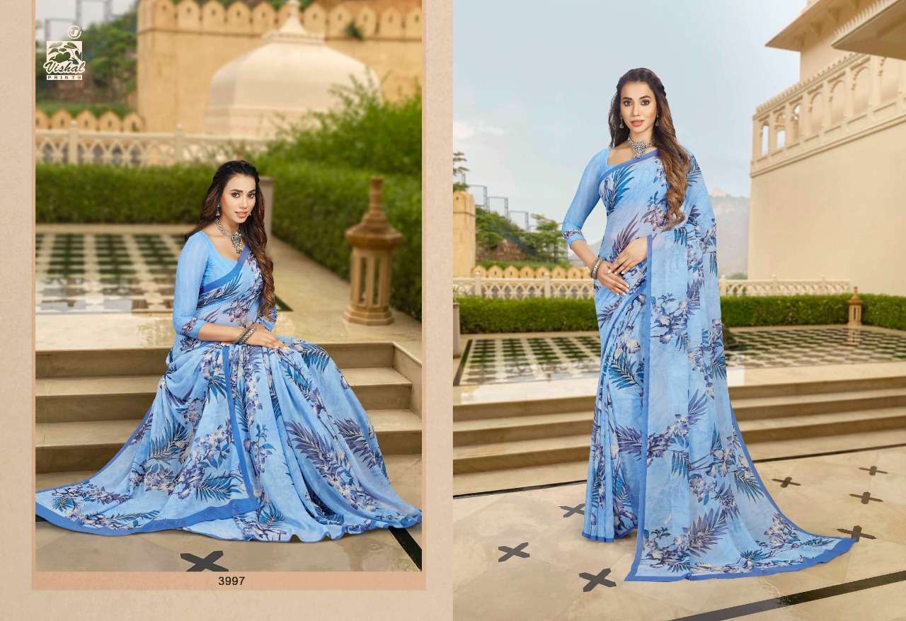 Vishal Presents Mishti Vol-3 Digital Printed Georgette Sarees Catalog wholesaler