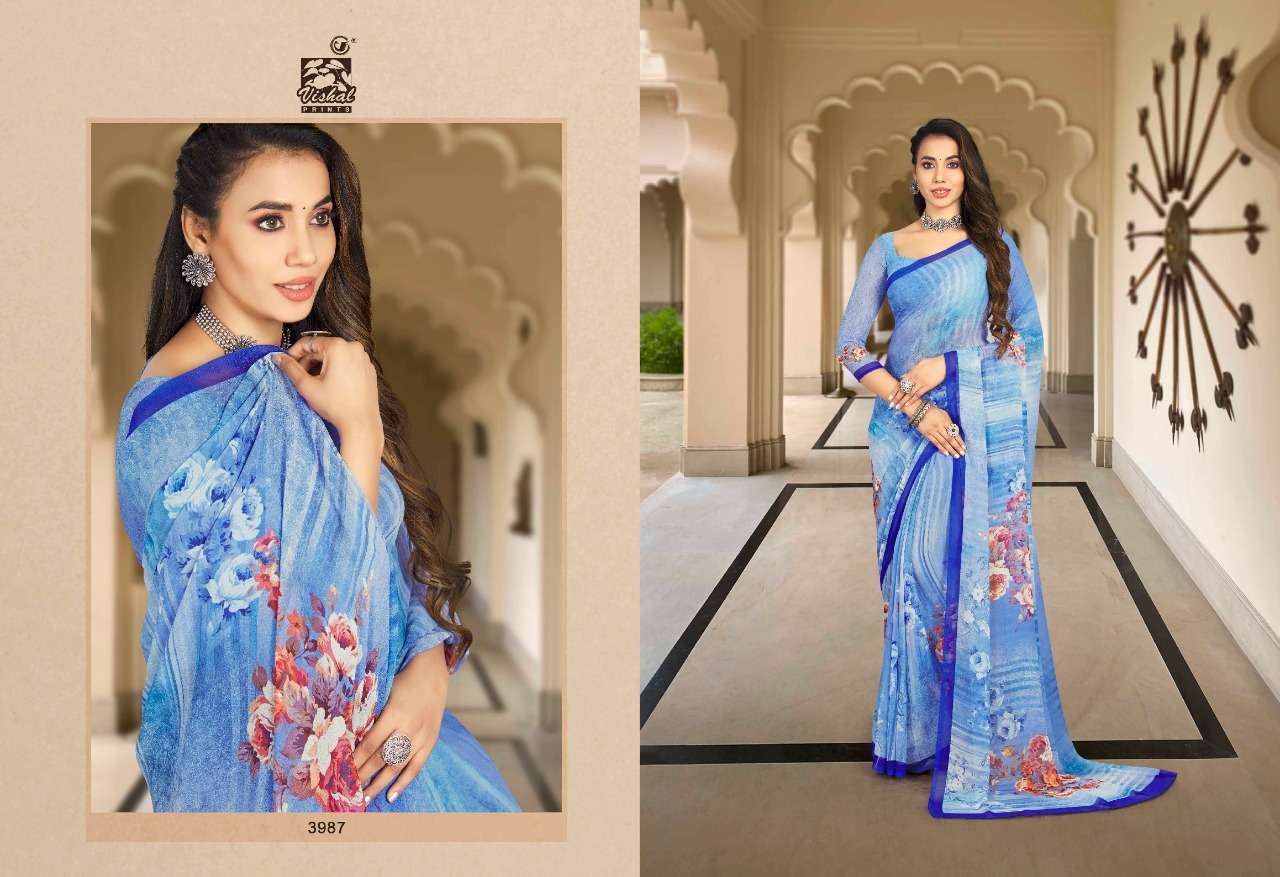 Vishal Presents Mishti Vol-3 Digital Printed Georgette Sarees Catalog wholesaler