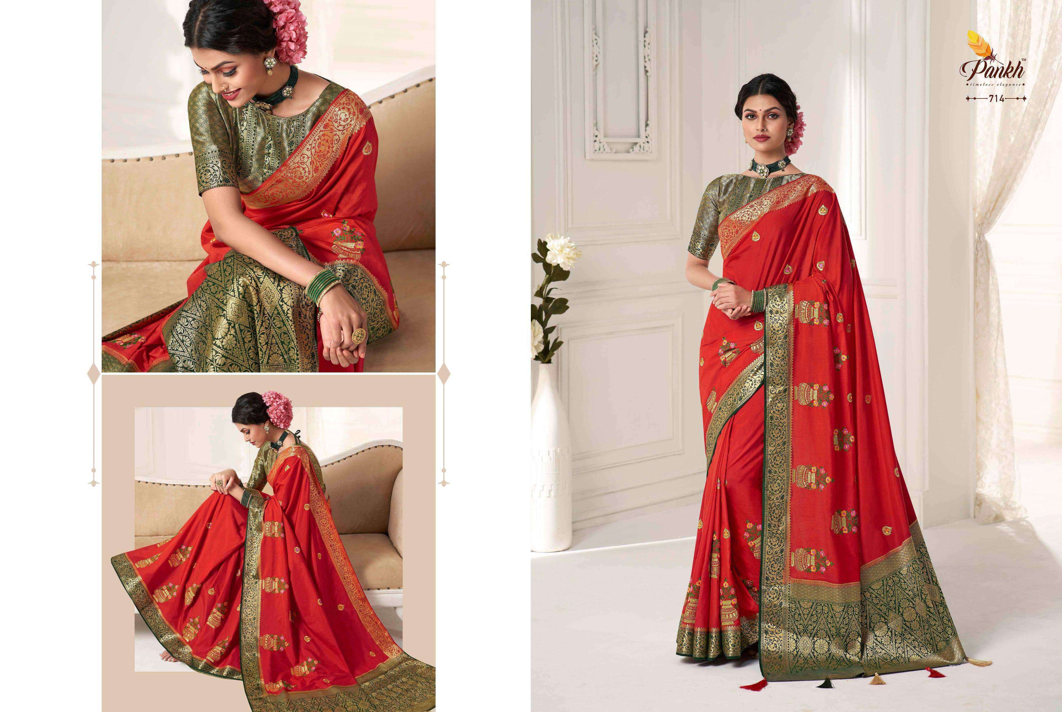PINK LOTUS CREATION PRESENTS SHRINGAR VOL-1 INDIAN DESIGNER PURE SILK SAREES CATALOG WHOLESALER AND EXPORTERS