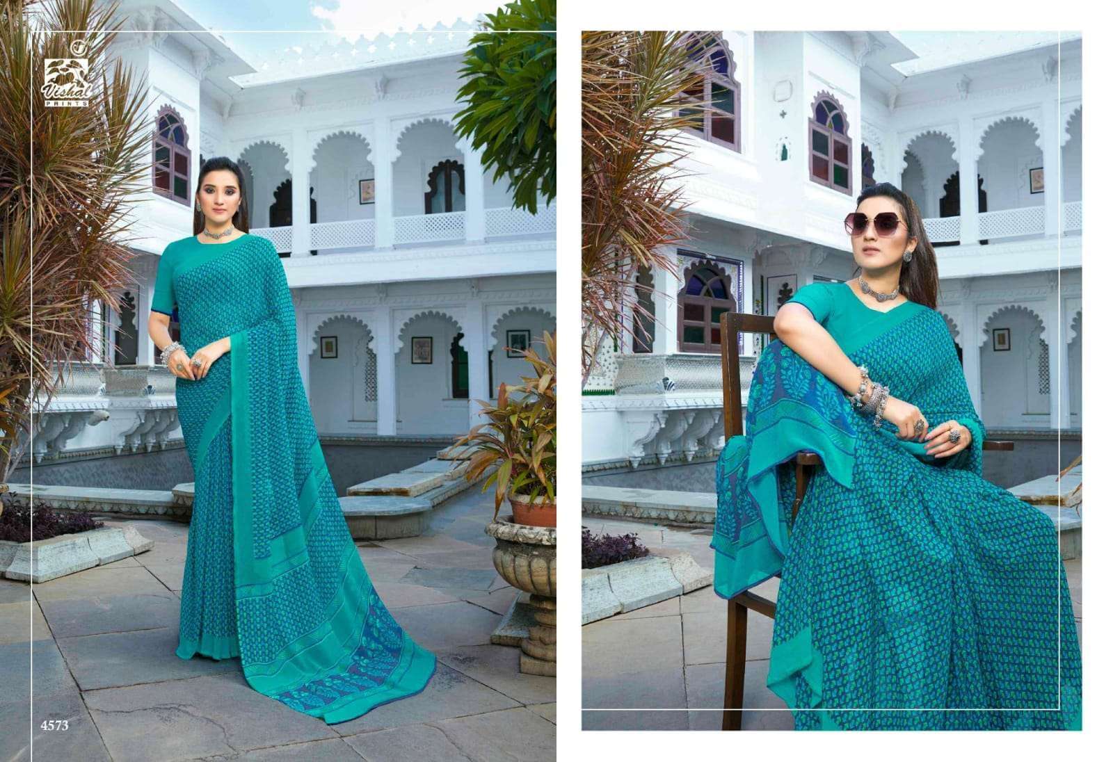 Vishal Presents Supriya Exclusive Printed Georgette Saree catalog wholesaler