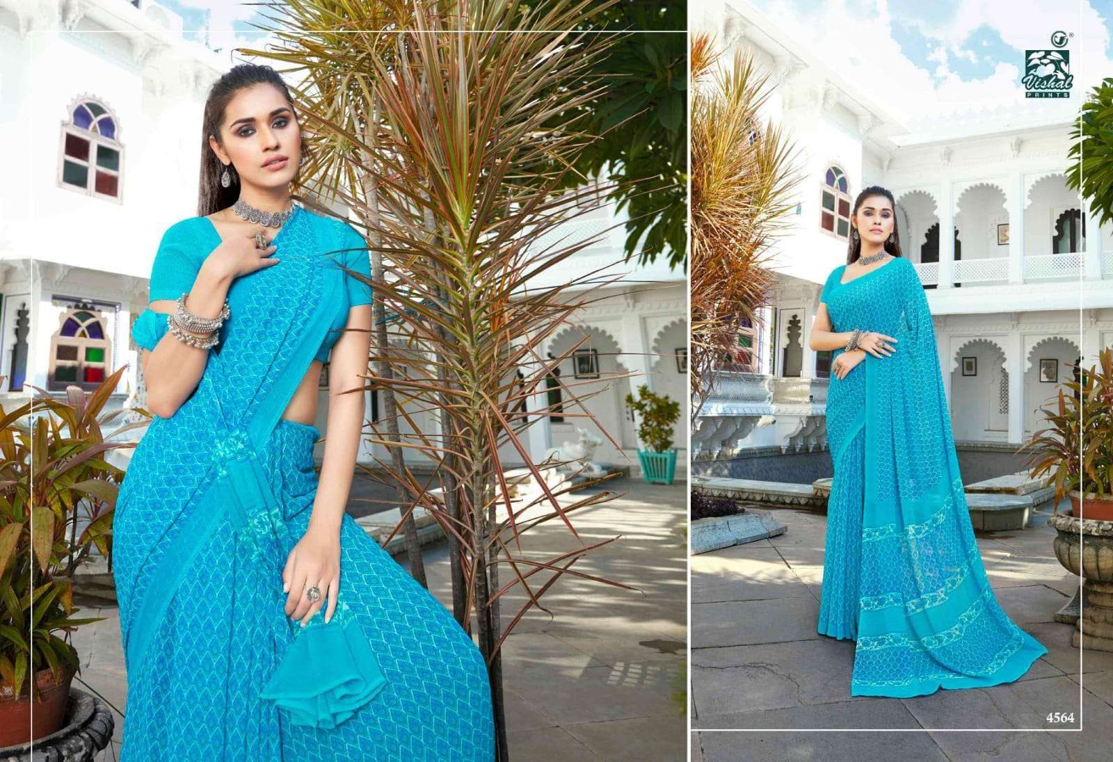 Vishal Presents Supriya Exclusive Printed Georgette Saree catalog wholesaler
