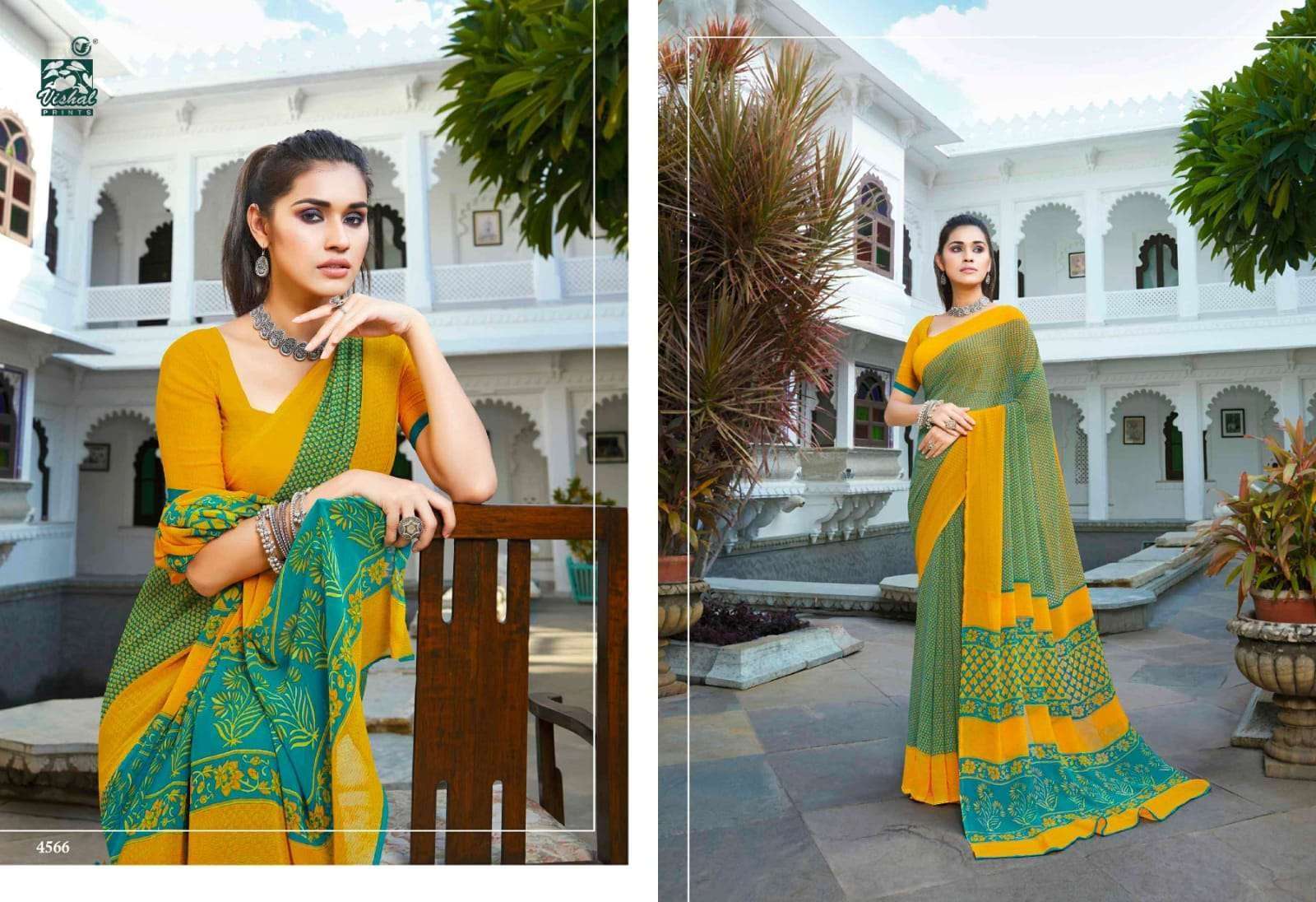 Vishal Presents Supriya Exclusive Printed Georgette Saree catalog wholesaler