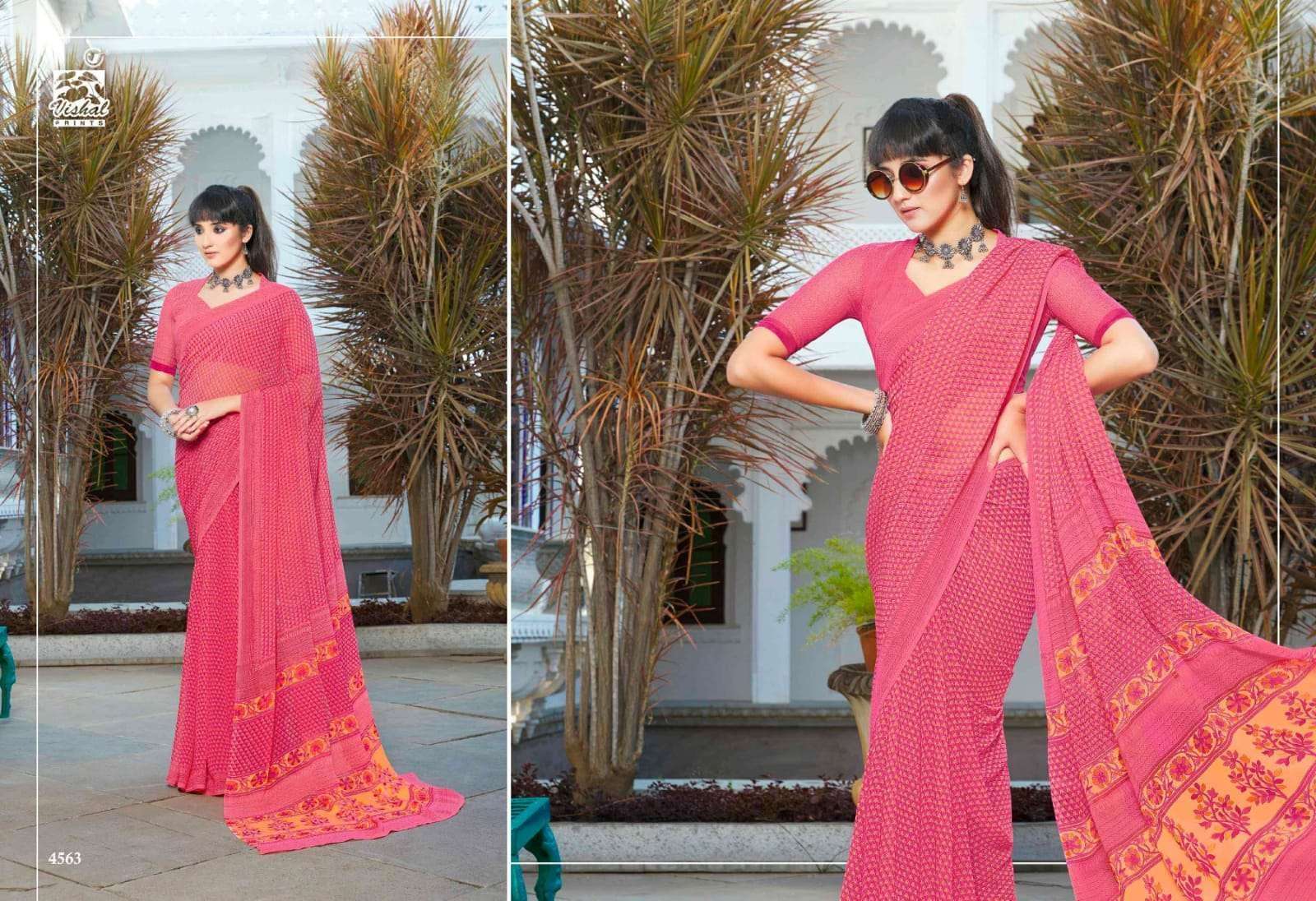 Vishal Presents Supriya Exclusive Printed Georgette Saree catalog wholesaler