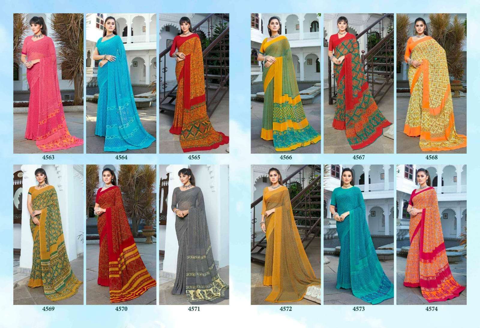 Vishal Presents Supriya Exclusive Printed Georgette Saree catalog wholesaler