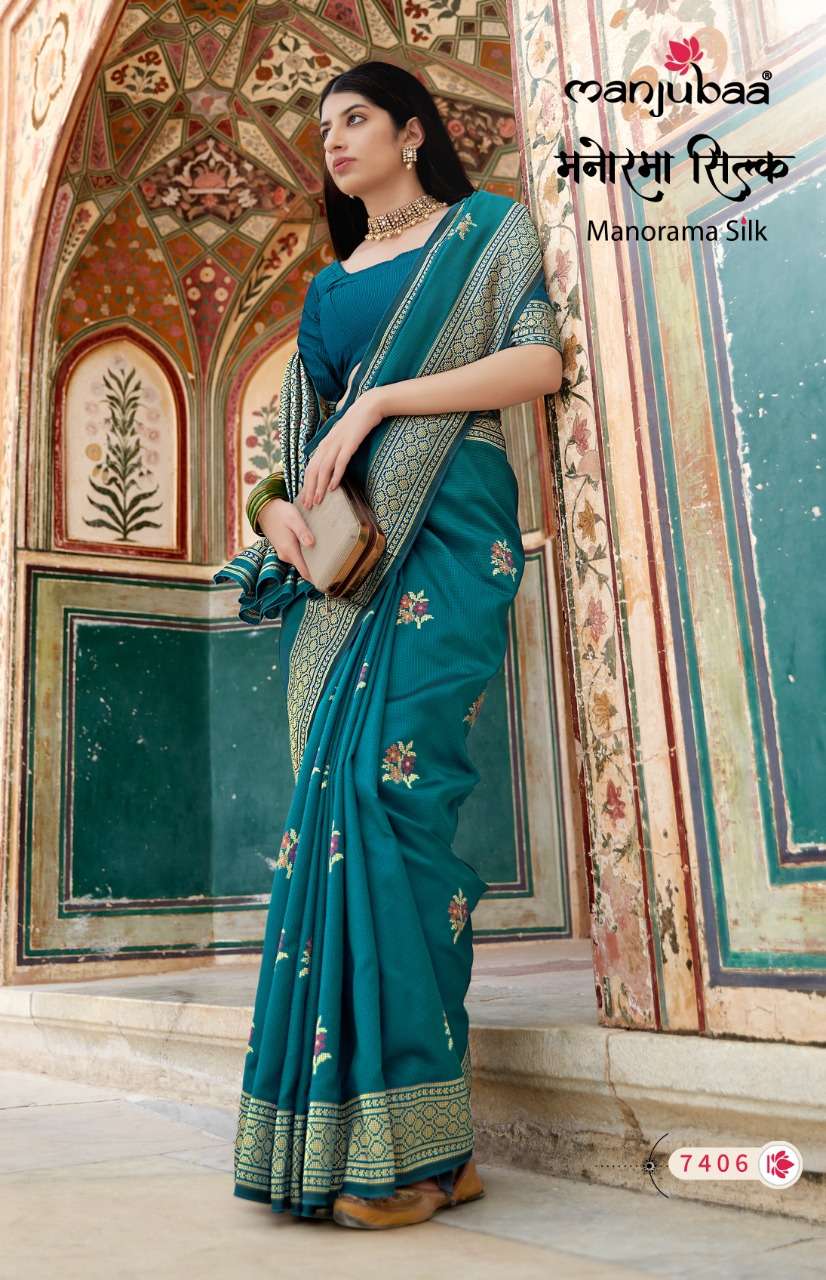 MANJUBAA PRESENTS MANORAMA SILK SOFT BANARASI SATIN SILK DESIGNER SAREES CATALOG WHOLESALER