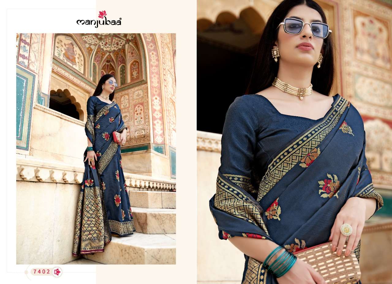 MANJUBAA PRESENTS MANORAMA SILK SOFT BANARASI SATIN SILK DESIGNER SAREES CATALOG WHOLESALER
