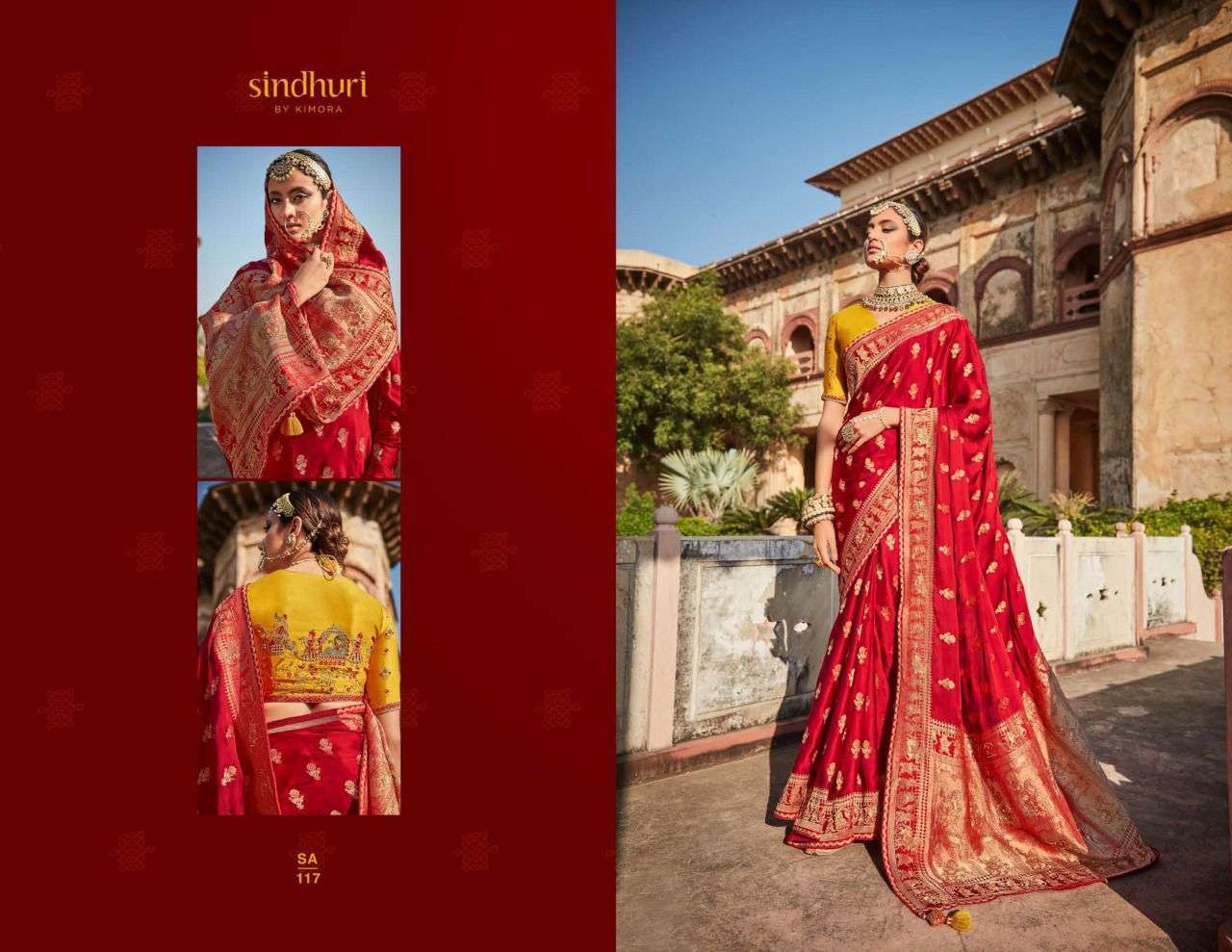 Kimora presents Rajkumari dola silk bridal exclusive designer sarees catalog collection 