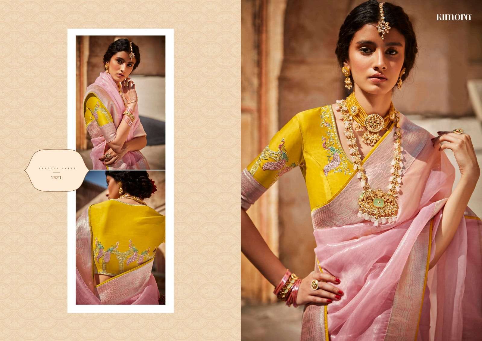 KIMORA PRESENTS SUNHERI VOL-17 HEAVY DESIGNER INDIAN CULTURE WEAR SAREES CATALOG WHOLESALER
