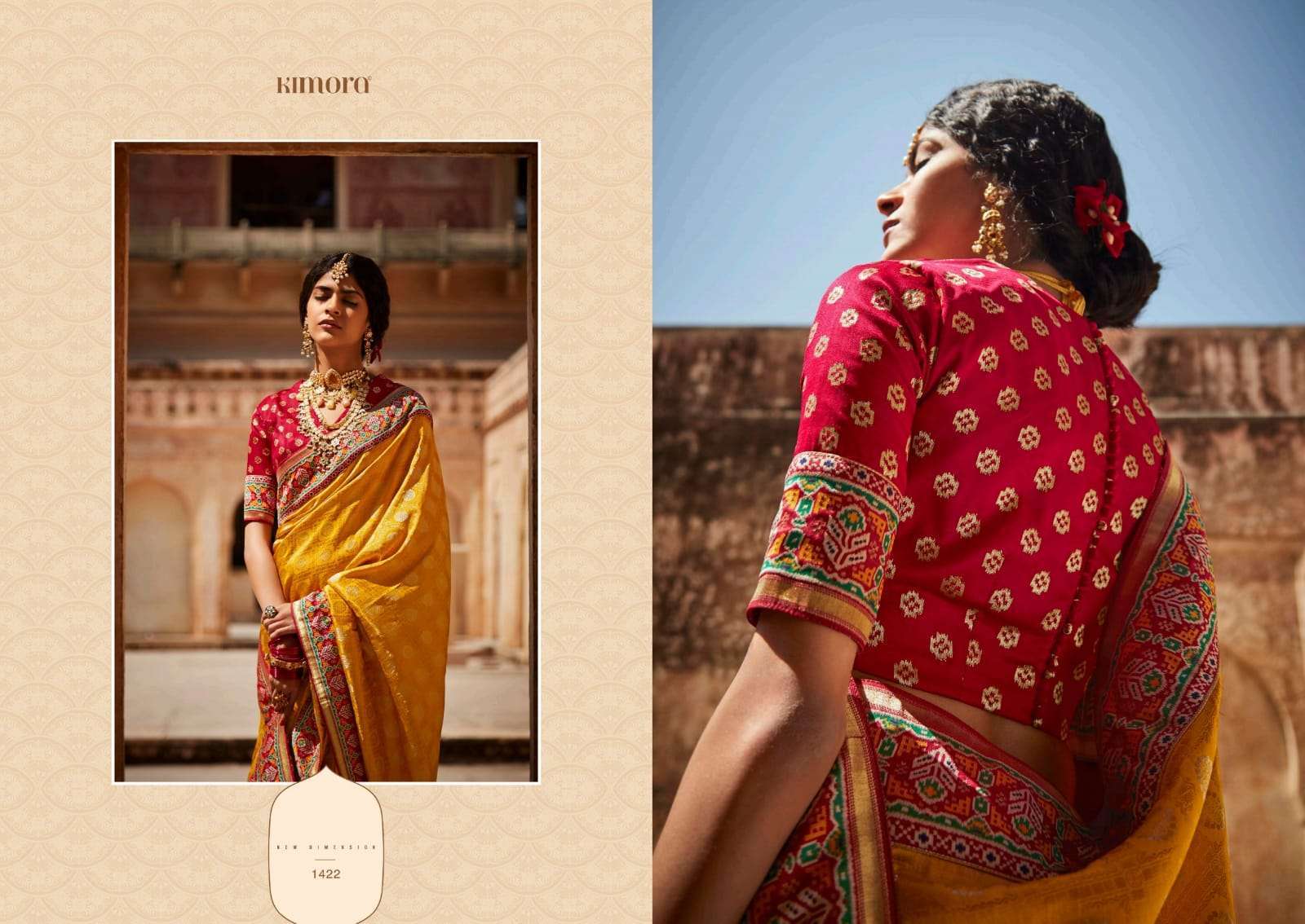 KIMORA PRESENTS SUNHERI VOL-17 HEAVY DESIGNER INDIAN CULTURE WEAR SAREES CATALOG WHOLESALER